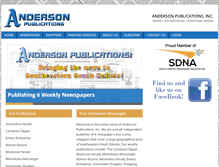 Tablet Screenshot of andersonpublications.com